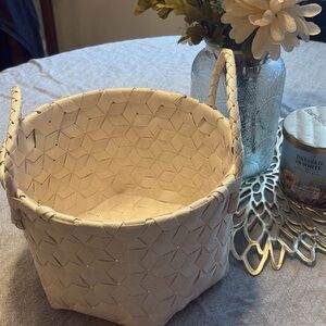 Cream Woven Basket
